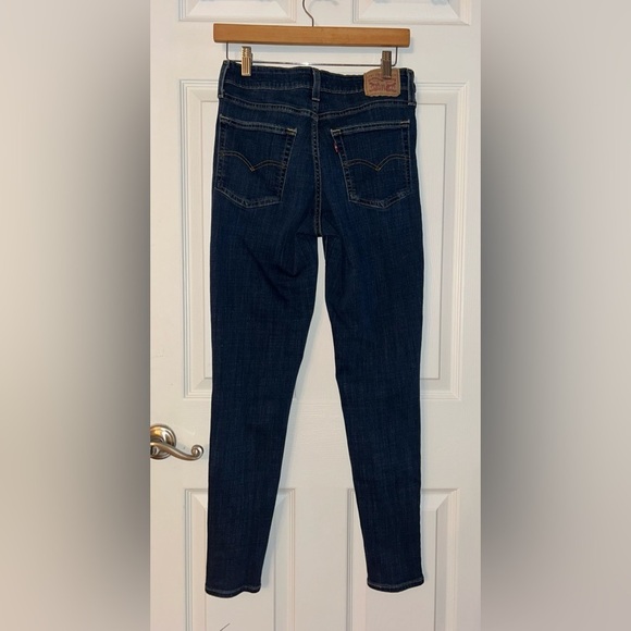 Levi’s 721 High Rise Blue Skinny Jeans Size 29 Excellent Condition - Picture 2 of 3